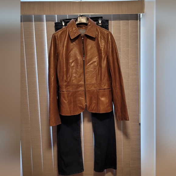 Ann Taylor Jackets & Blazers - EUC/ ANN TAYLOR LEATHER JACKET